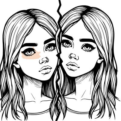 realistic girl split