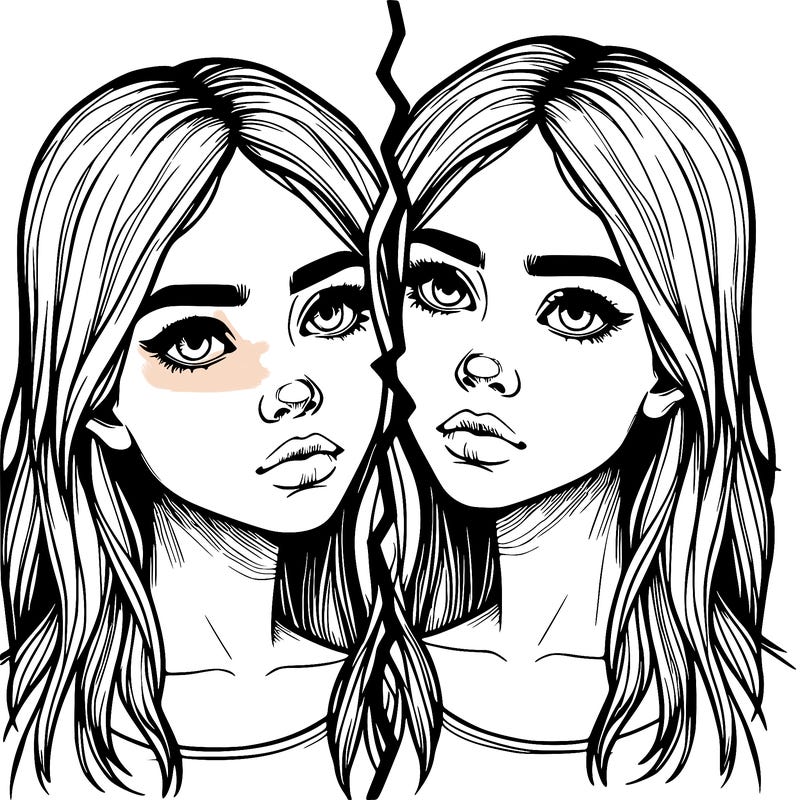 realistic girl split