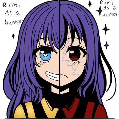 manga girl split