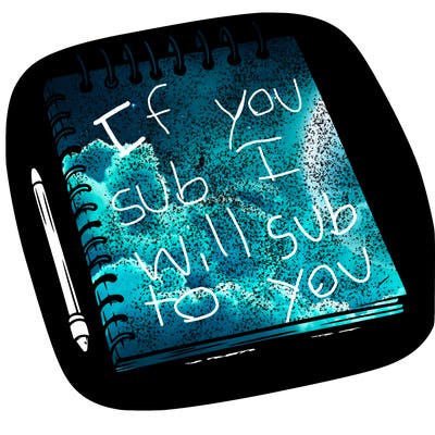 a blank sketch pad