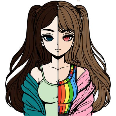 realistic girl split