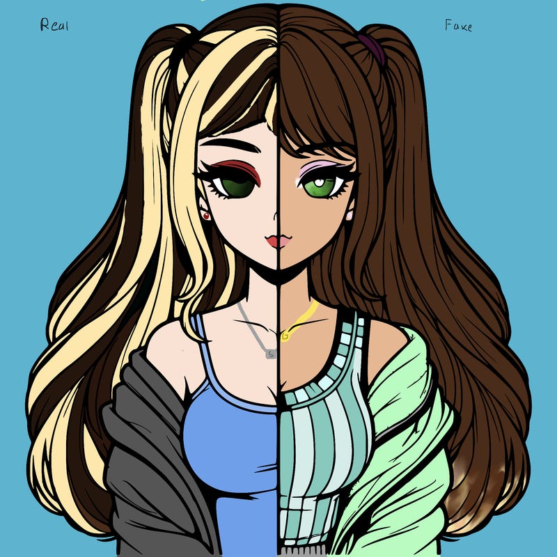 realistic girl split