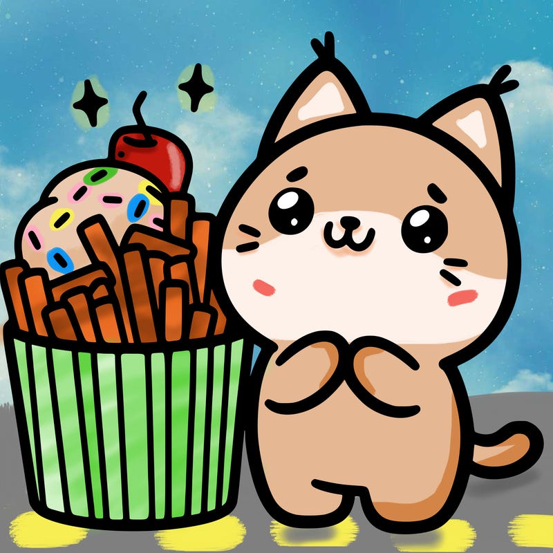 cute food cat