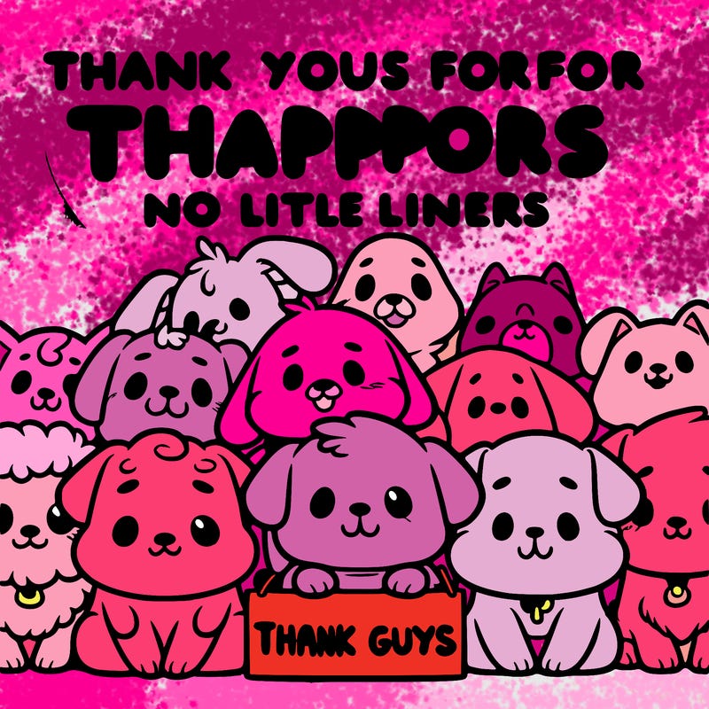 thank you guys for all your support dog