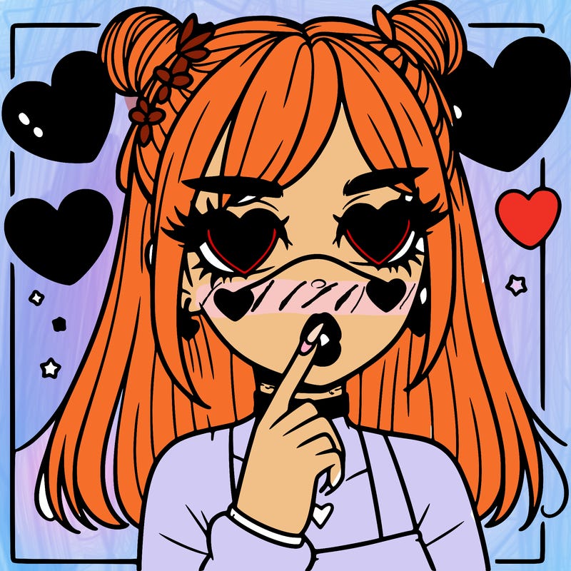 aesthetic heart girl