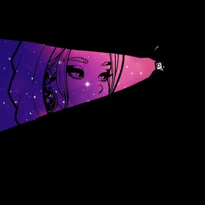 a realistic girl, spray painting