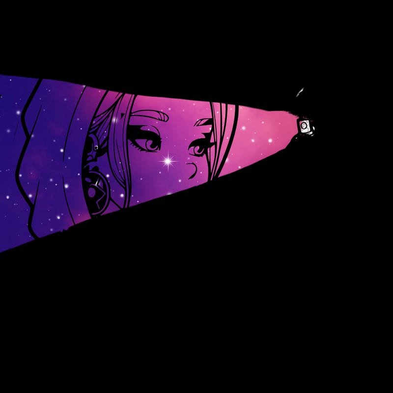 a realistic girl, spray painting