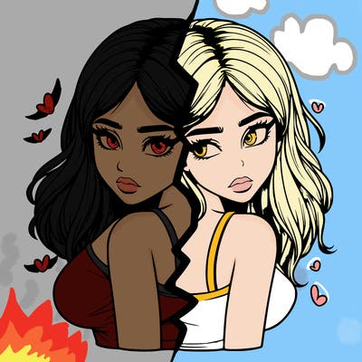 realistic girl split