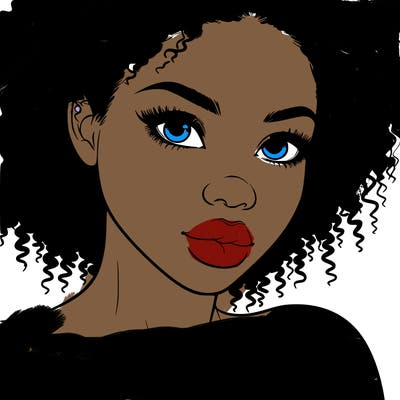 realistic black girl