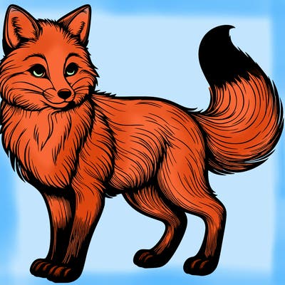 realistic fox