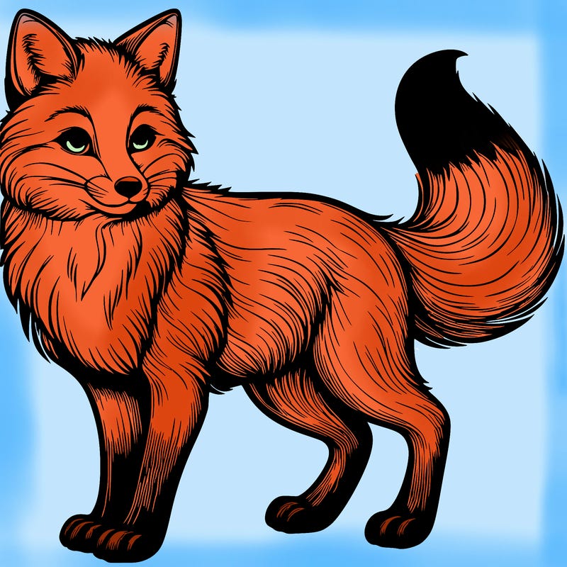 realistic fox