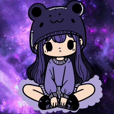 a girl wearing a frog hat and some frog socks