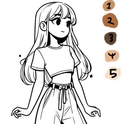 girl in a cute crop top