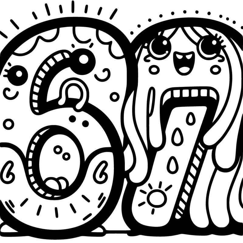 make  two numbers that are 6 and 7