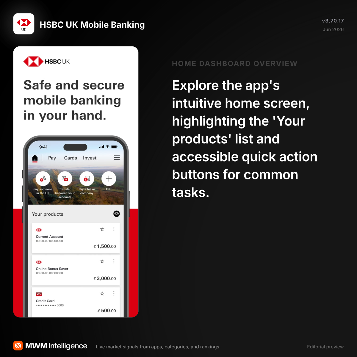 HSBC UK Mobile Banking - Finance App | MWM