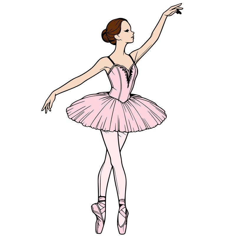 realistic ballerina