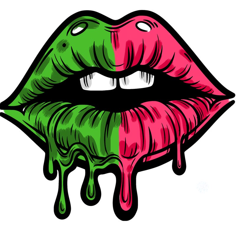 lips that look realistic and drip