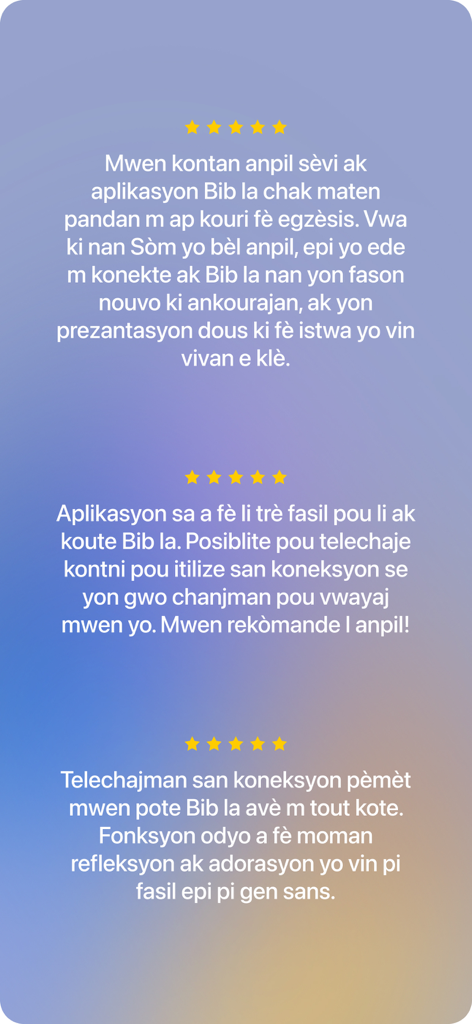 dot.Bible Kreyòl Ayisyen - User reviews and five star ratings for the dot.Bible Kreyòl Ayisyen mobile app.
