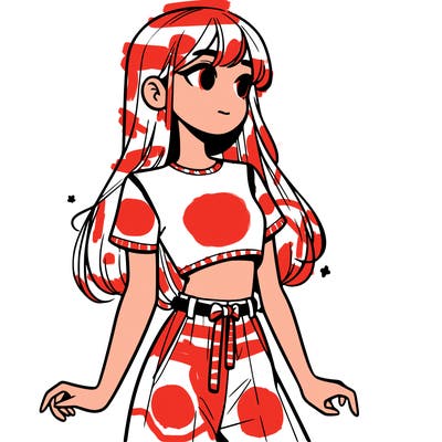 girl in a cute crop top