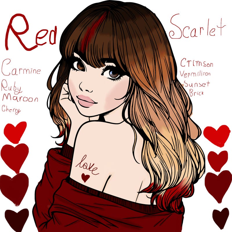 realistic girl with bangs looking over her shoulder