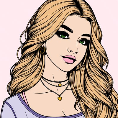 detailed realistic girl