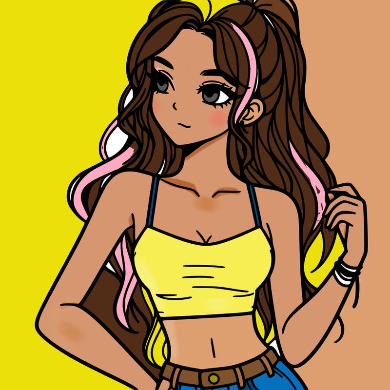 girl in crop top