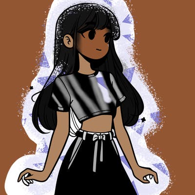 girl in a cute crop top