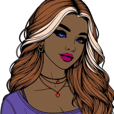 detailed realistic girl