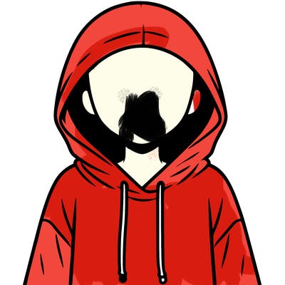 faceless girl in hoodie
