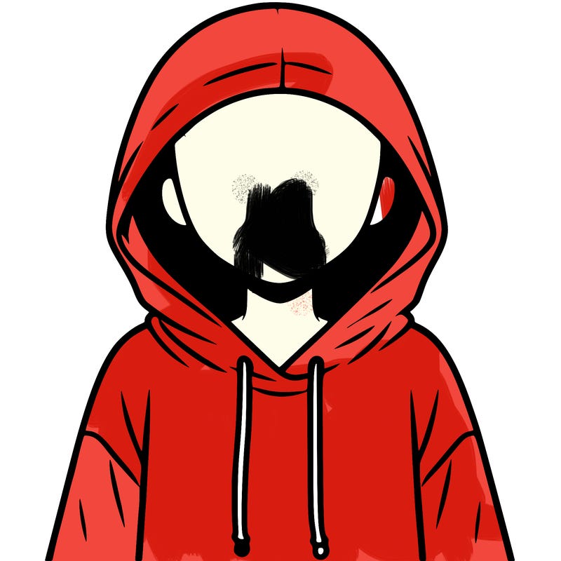 faceless girl in hoodie