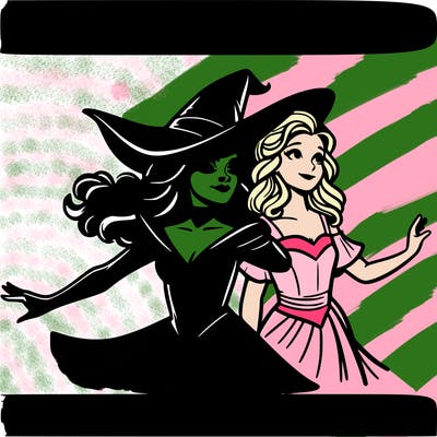 elifiba and glinda from wicked realistic