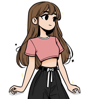 girl in a cute crop top