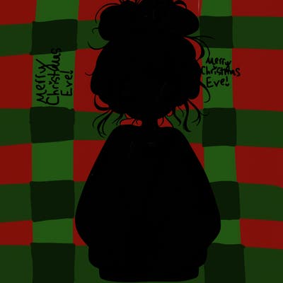 girl with baggy sweatshirt and messy bun