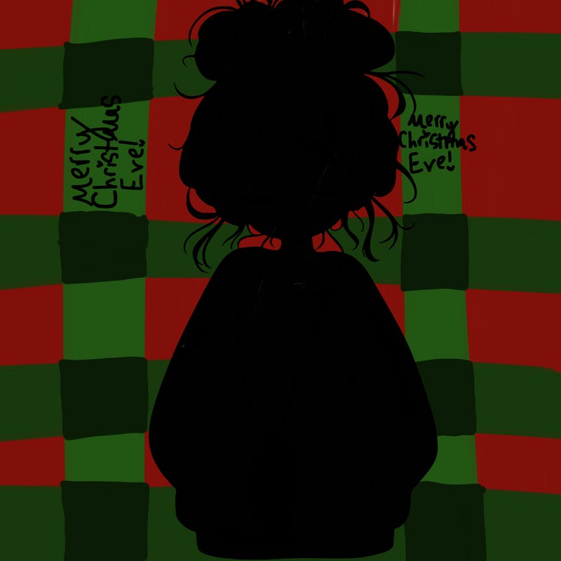 girl with baggy sweatshirt and messy bun