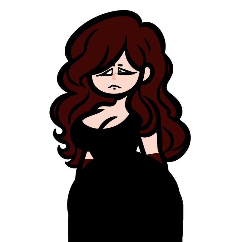 curvy woman with hair