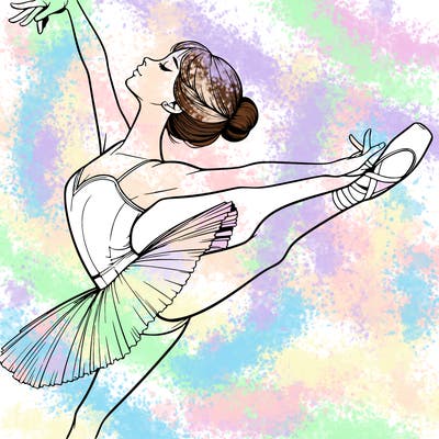 realistic ballerina