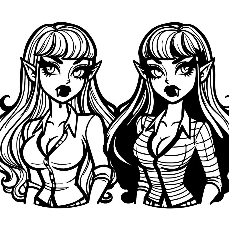 twin vampire women