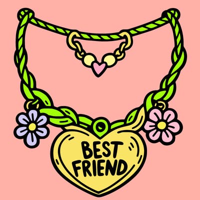 best friend necklace