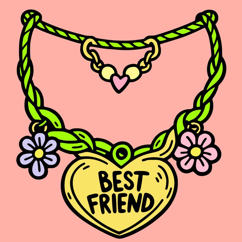 best friend necklace