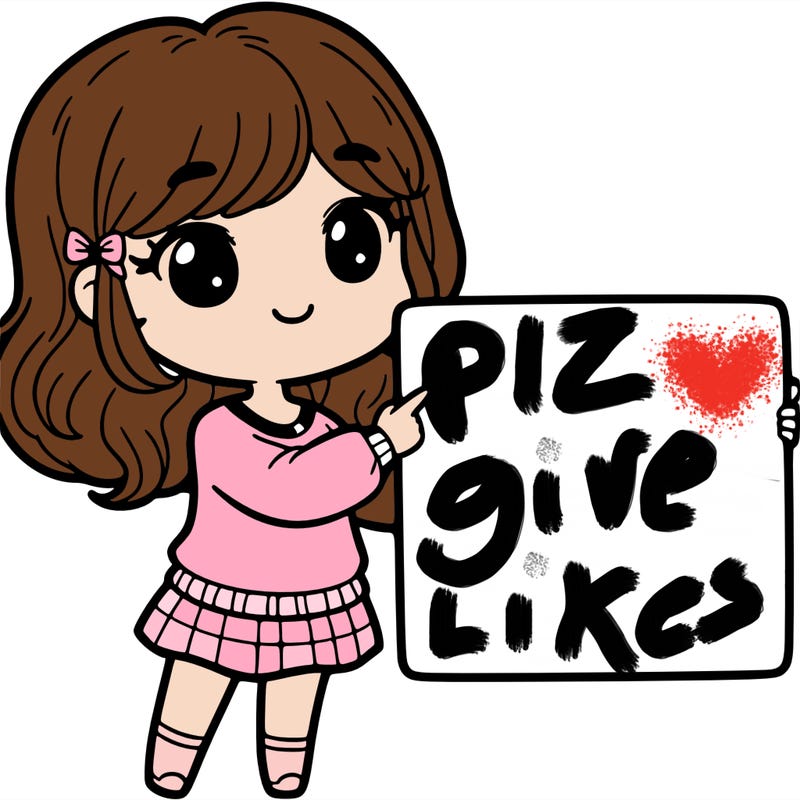 cute girl holding white sign