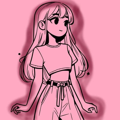 girl in a cute crop top