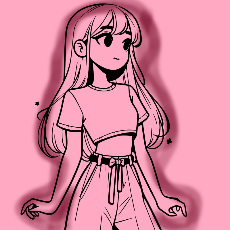 girl in a cute crop top