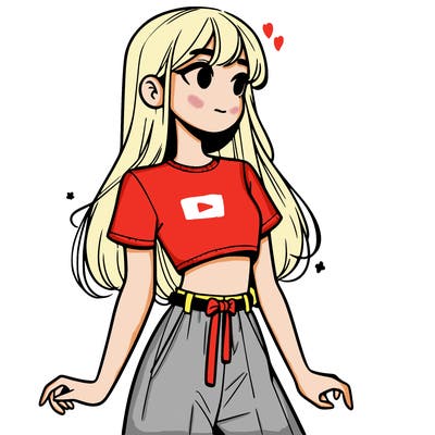 girl in a cute crop top