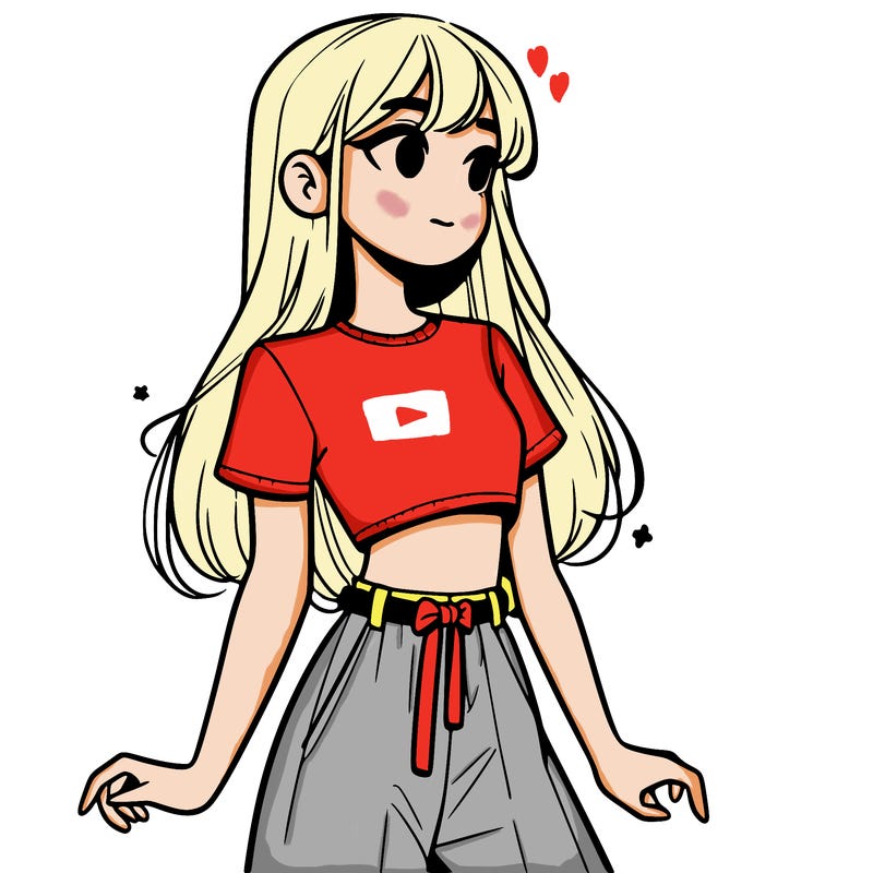 girl in a cute crop top