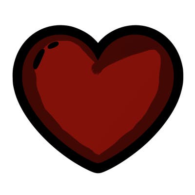 a blank heart