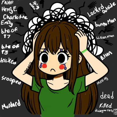 a girl that's having a mental breakdown