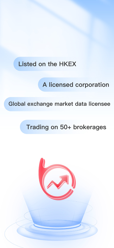 捷利交易宝-港美股行情证券交易软件 - TradeGo app features including HKEX listing and support for over 50 brokerages