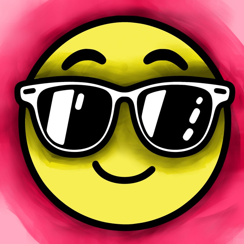 emoji with sunglasses