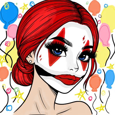 realistic girl with lashes