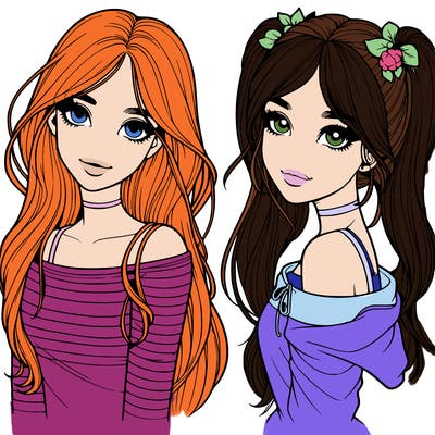 two realistic girls